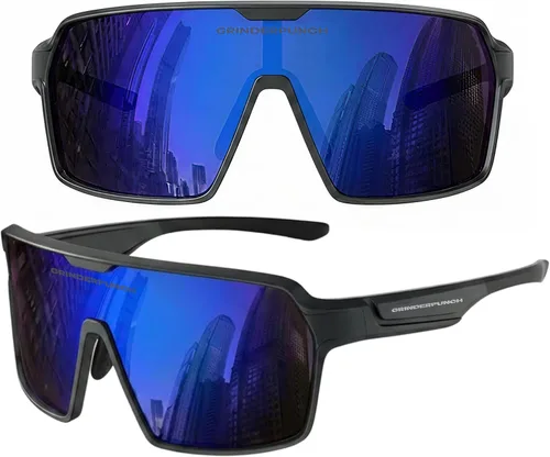 Vista 15 de grinderPUNCH Lentes de sol deportivos polarizados para hombres y mujeres, con protección UV, para béisbol, correr, ciclismo, esquí y pickleball
