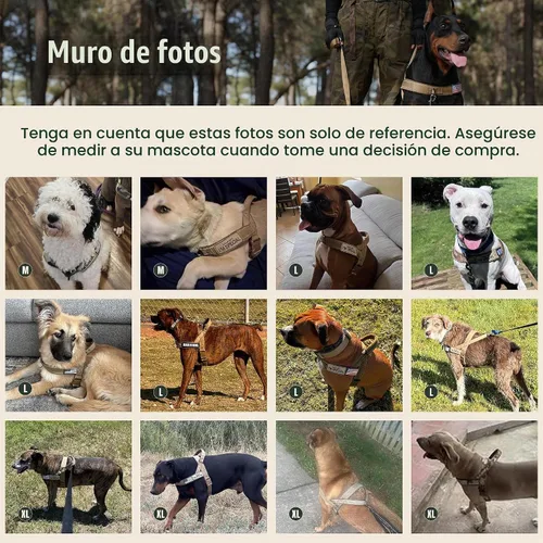 Vista 8 de Forestpaw - Arnés sin tirones para perro, con asa grande, cómodo, M, color negro