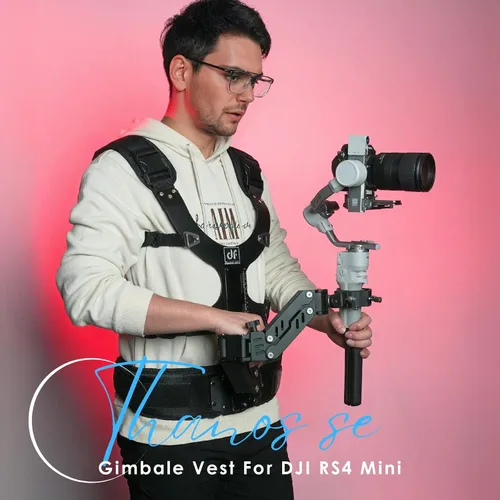 Vista 3 de DF DIGITALFOTO THANOS-SE Sistema de Chaleco de Soporte, Kit de Cineastas Gimbal SteadyCam Axis Compatible con DJI RS4/RS 4 Pro/RS2/RS 3 PRO Mini