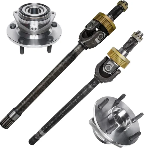 Vista 7 de Detroit Axle - Kit de suspensión delantera 4WD para Nissan Frontier Pathfinder Xterra, 2 cubos de rodamientos de ruedas, 2 brazos de control
