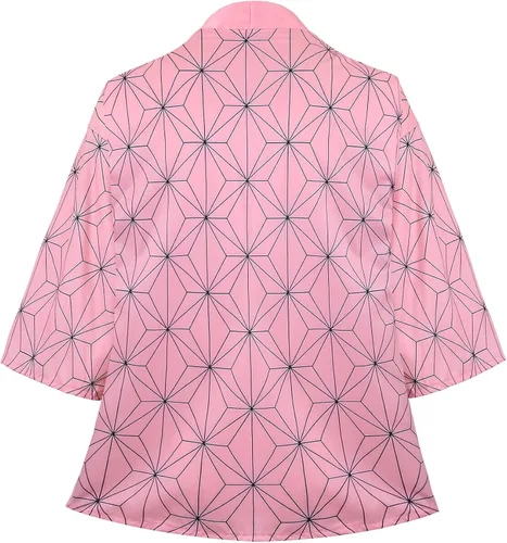 Vista 2 de Batas de anime de Tanjiro - Disfraz de cosplay Zenitsu Kimono