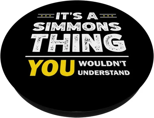 Vista 2 de It's A Simmons Thing You Wouldn't Understand Family Name PopSockets Swappable PopGrip