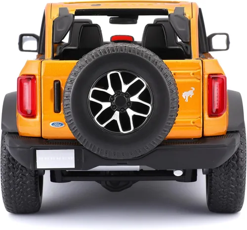 Vista 4 de Maisto 1:18 Edición Especial 2021 Ford Bronco Badlands, Naranja