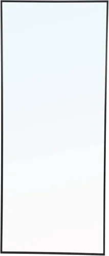 Vista 18 de Elegant Decor Monet - Espejo rectangular con marco de metal (60 x 18 pulgadas), color negro