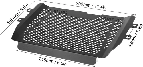 Vista 4 de Protector de radiador de motocicleta, compatible con Yamaha MT-03 MT25 FZ03 Protección de rejilla 2015-2021, protección de rejilla MT-03 MT25 FZ03