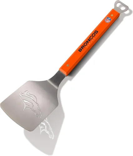 Vista 26 de YouTheFan NFL Sportula (espátula) de acero inoxidable de 18 pulgadas con abrebotellas