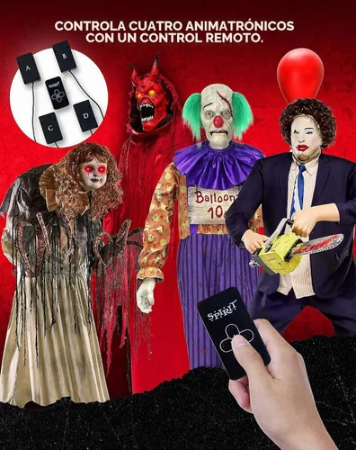 Vista 4 de Spirit Halloween Control remoto multiprop, multicolor