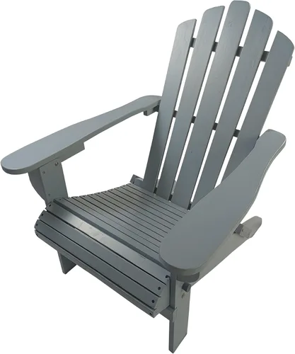 Vista 4 de Folding Adirondack Chair – Outdoor Chairs for Patio, Garden, Fire Pit 250 LBS Capacity, Solid Hardwood, Wide Armrests