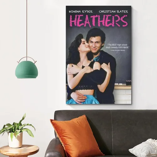 Vista 4 de Heathers - Póster de lienzo de película y álbum de música, pintura de pared, estética, decoración de habitación, 08 x 12 pulgadas (7.9 x 11.8 in)