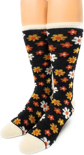 Vista 10 de WARRIOR ALPACA SOCKS - Calcetines acogedores de lana de alpaca divertidos de estilo novedoso/camping para hombres y mujeres Suaves, cálidos Negro