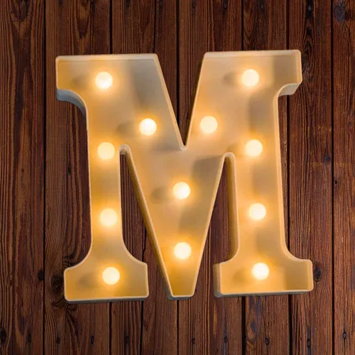 Vista 87 de Ulalaza Letrero de luz LED en blanco y negro, 2 letras AA alimentadas por batería para boda, fiesta de cumpleaños, lámpara de Navidad, luz nocturna