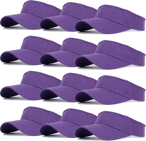Vista 19 de Ultrafun Paquete de 12 sombreros con visera solar para mujeres y hombres
