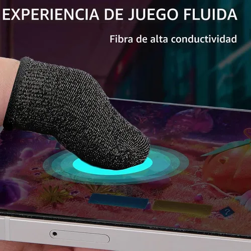Vista 5 de Geyoga - Juego de 40 fundas para dedos para juegos, pantalla táctil