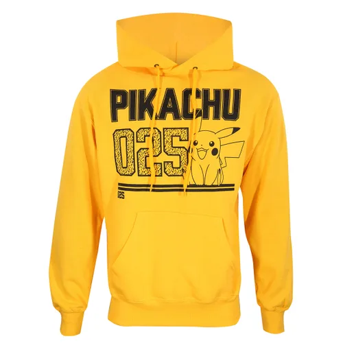 Vista 2 de Sudadera con Capucha Unisex Pokémon Picachu Line Art Amarillo