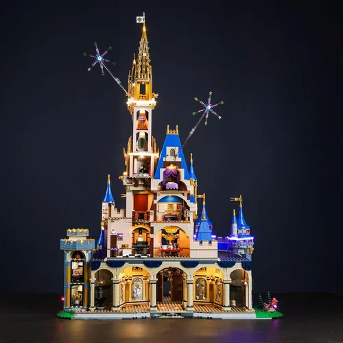 Vista 5 de LocoLee Kit de luz LED compatible con LEGO Castle, versión musical mejorada, juego de iluminación creativa, accesorios compatibles con LEGO Ideas