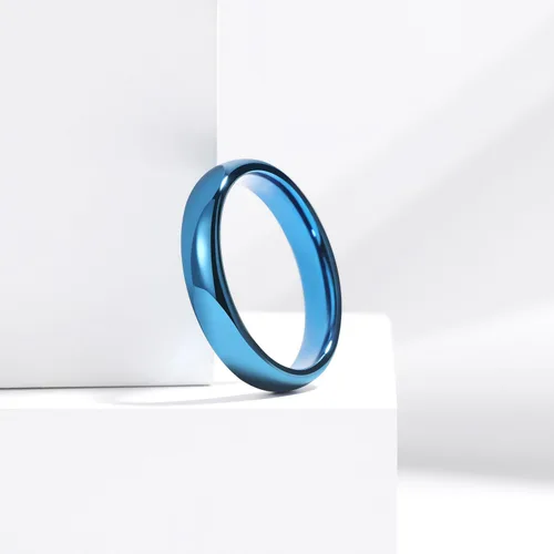 Vista 3 de THREE KEYS JEWELRY Anillo de promesa de boda de titanio de tungsteno cepillado de 0.039 in, 0.079 in, 0.157 in, 0.236 in, 0.315 in, para mujeres