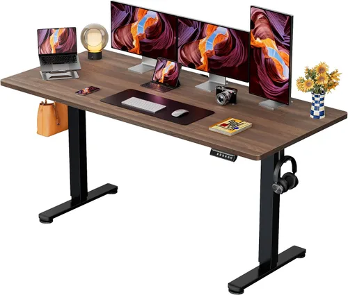 Vista 46 de ErGear - Escritorio eléctrico de pie de altura ajustable, escritorio para estar sentado o de pie de 31.5 x 18.9 pulgadas, escritorio de computadora