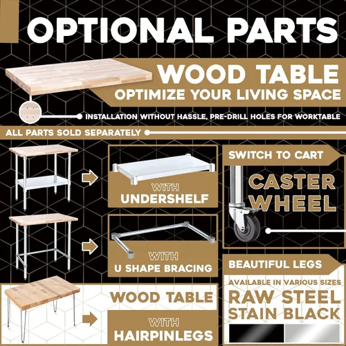 Vista 5 de DuraSteel Mesa de madera maciza, encimera de bloque de carnicero de 24 x 12 pulgadas, tabla de cortar de madera de losa de arce natural para mesa