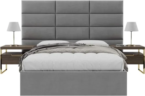 Vista 40 de Vänt - Paneles tapizados de cabecera para montar en la pared, diseño Elizabeth, 120 x 46 pulgadas, configuración de 16 paneles individuales