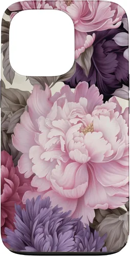 Vista 10 de Elegant Blush Pink And Purple Vintage Floral Rose And Peony Case for iPhone 16