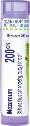 Vista 13 de Boiron Mezereum 12C Medicina homeopática para la congestión nasal - 80 pellets Single-medicine homeopathic pellets for Nasal Congestion. Size: 80