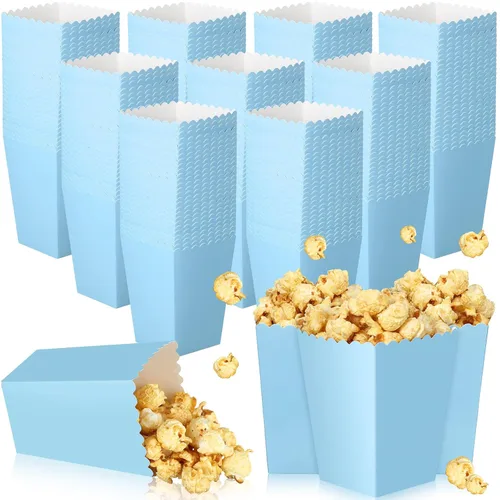 Vista 12 de Meanplan Cajas de palomitas de maíz para fiesta Mini soporte para palomitas Negro
