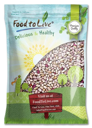 Vista 6 de Frijoles de arándano, 12 onzas – Frijoles Borlotti secos, germinables, veganos, kosher, a granel. Buena fuente de folato, fibra dietética