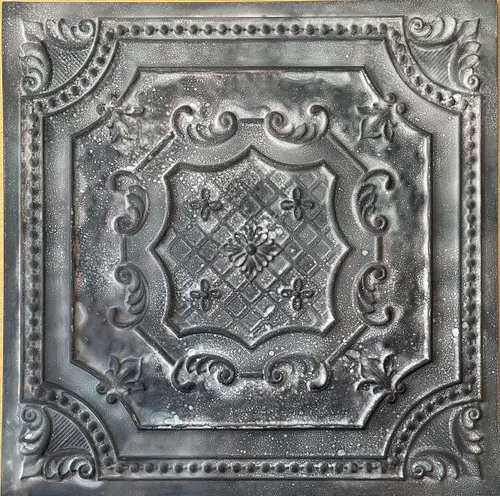 Vista 26 de DCT04 Elizabelthan Shield - Azulejo de techo de PVC de 2 x 2 pies (cubiertas / 200 pies cuadrados), gris pardo antiguo, 50 piezas Antique taupe