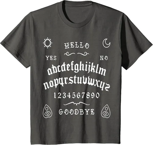 Vista 34 de Camiseta inspirada en la tabla Spirit Board Ouija Asphalt Grey