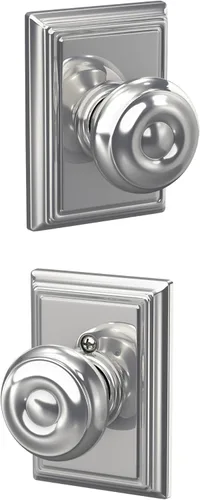 Vista 46 de SCHLAGE F10 GEO 716 Pomo de Puerta Georgiano, Cerradura de Paso para Pasillo y Armario, Bronce Envejecido (Paquete de 4)