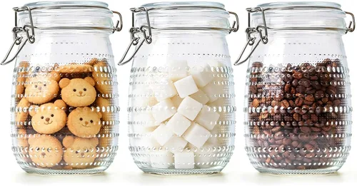 Vista 20 de ComSaf - Tarros pequeños de vidrio para especias con tapas herméticas de 4 onzas, paquete de 6 con etiquetas