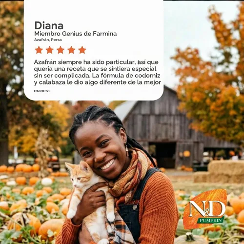 Vista 10 de Farmina N&D, receta de calabaza y codorniz de calabaza, comida seca para gatos adultos, 3.3 libras