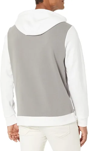 Vista 2 de Karl Lagerfeld Paris Sudadera con capucha de bloque de color suave para hombre