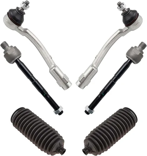 Vista 325 de TRQ Kit de dirección delantera con barra de acoplamiento de fuelle de piñón y cremallera compatible con Toyota Echo 2000-2005