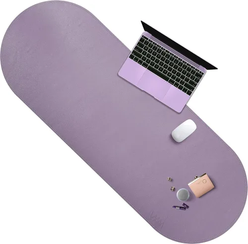 Vista 18 de Vyaaa 63" x 24" PU Leather Desk Mat, Black Large Mouse Pad Extra Large Office Desk Mat, Non-Slip Desk Blotter, Laptop Desk Pad, Waterproof Desk