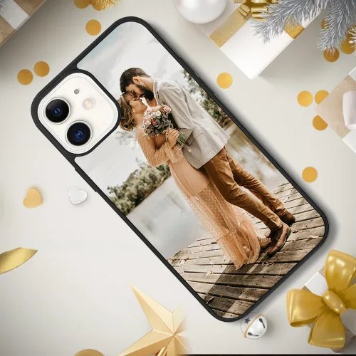 Vista 2 de Funda de teléfono de sublimación compatible con iPhone 11/5 piezas, prensa de calor personalizada imprimible en blanco, aluminio y TPU suave