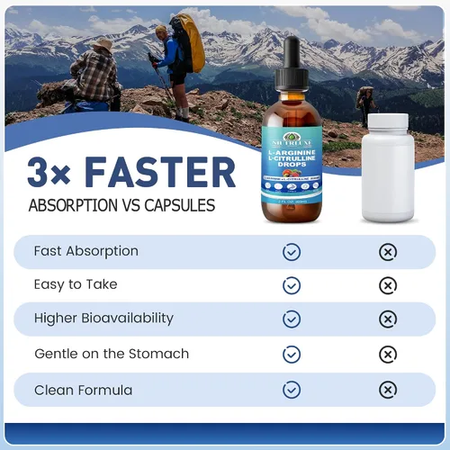 Vista 4 de L-citrulina L-arginina gotas líquido para hombres con boro y zinc, suplemento sublingual L citrulina L arginina, vegano, sin OMG, 2.0 fl oz