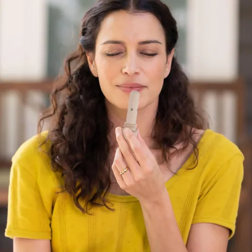 Vista 4 de Scent Nasal Aceite Esencial Portátil Aromaterapia Stick 2.79in para alivio y aire refrescante