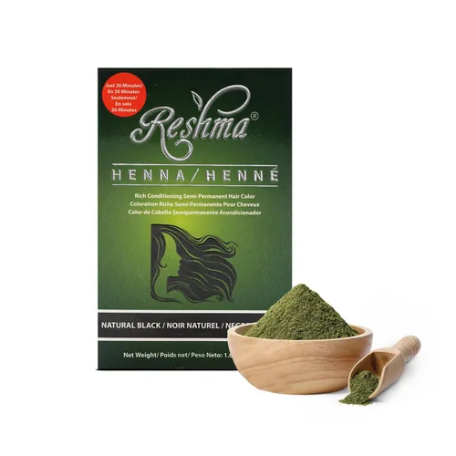 Vista 12 de Reshma Beauty Tinte de cabello con henna en 30 minutos infundido con henna orgánica Lawsonia Inermis 100% cobertura de canas para cabello suave