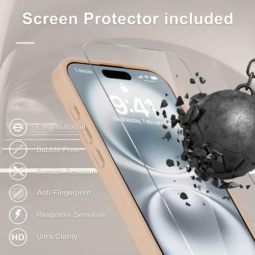 Vista 383 de Funda para Google Pixel 10 Pro XL, cubierta magnética mate, color negro Fit for MagSafe, Screen Protector included, Shockproof Military Grade