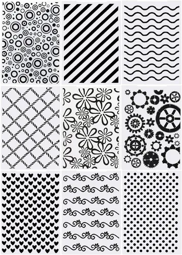 Vista 8 de Carpetas de plástico de Navidad en relieve, hojas de copo de nieve, plantilla de ciervo para álbumes de recortes, plantilla de papel