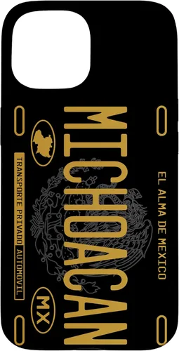 Vista 6 de Michoacano Michoacan Mexican State License Plate Phone Case for iPhone 17