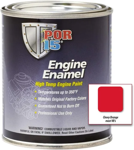 Vista 6 de POR-15 Esmalte para motor, pintura para motor de alta temperatura, 16 onzas líquidas, AMC azul verde