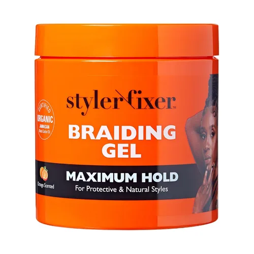 Vista 14 de Red by Kiss Gel para Trenzas de Fijación Extrema Styler Fixer para Trenzas de Caja y Cornrows, Hidratante, Acondicionador, Control de Encrespamiento