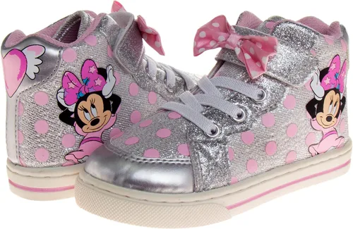 Vista 4 de Tenis de Minnie Mouse para niñas zapatos deportivos de lona casuales de alta calidad para niños bebéniño pequeño talla 6 12