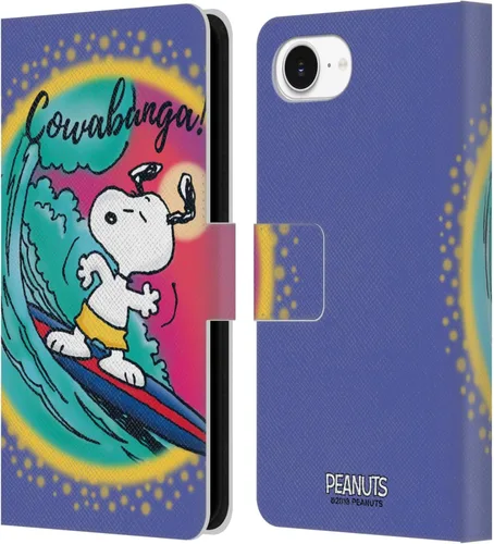 Vista 45 de Head Case Designs Funda de piel con licencia oficial de Peanuts Beach Surf Snoopy Boardwalk Airbrush compatible con Apple iPhone 11