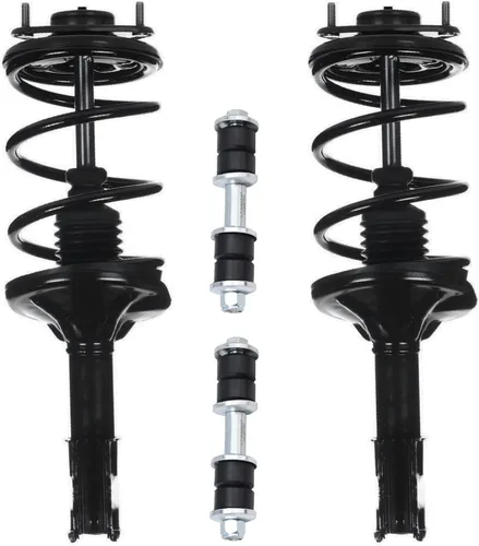 Vista 43 de Detroit Axle - Kit de 4 piezas RWD Puntales Delanteros Barras Estabilizadoras para Ford F-150 2021 2022 2023 2024, 2 Puntales con Resorte Helicoidal