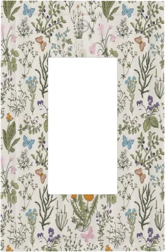 Vista 70 de William Morris Floral Boho Azul Medianoche Azul Bohemio Flor 1 Banda Dúplex Cubierta de Salida Decorativa Receptáculo Único Interruptor Eléctrico