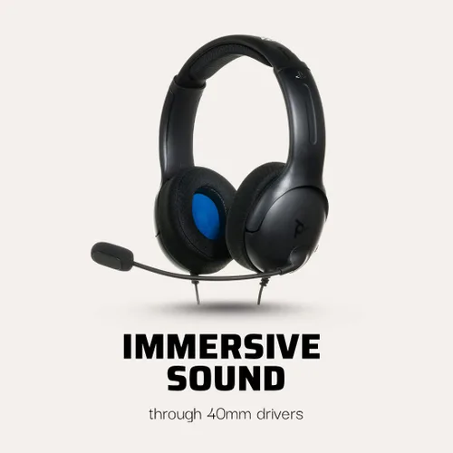 Vista 2 de PDP Gaming LVL40 Wired Stereo Headset With Noise Cancelling Microphone Black - PS5PS4
