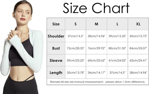 Vista 6 de FEOYA Chaqueta de bolero con protección solar para mujer, con frente abierto, con mangas